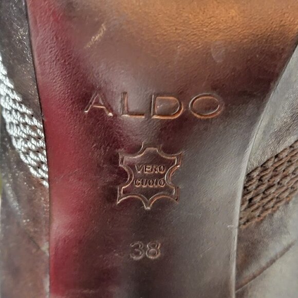 Aldo Silver Boots - Sexy High Heels - Size 7.5 (Euro 38) - Picture 9 of 9